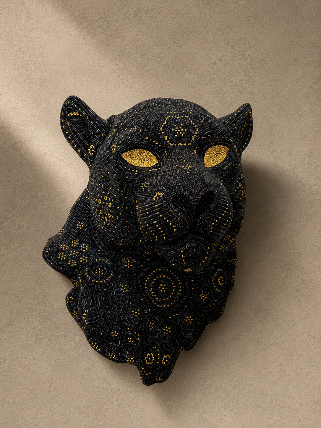 Cabeza de Jaguar Gris