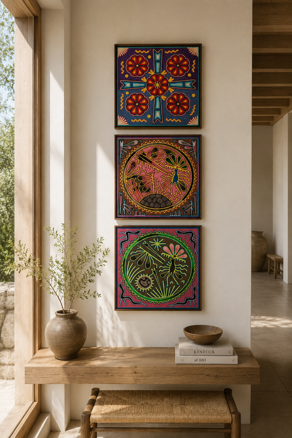 Cuadro cinco peyotes rosa - Image 2